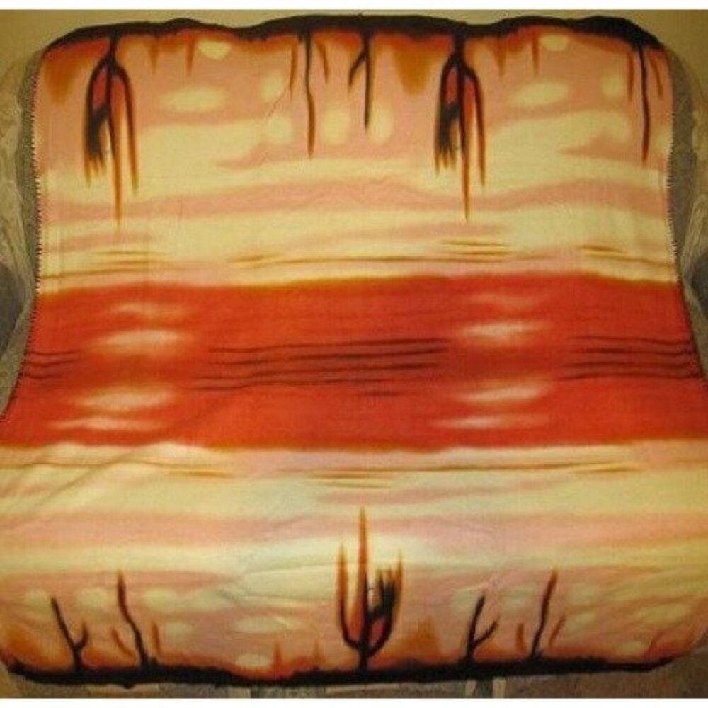 New Sunrise Sunset Design Polar Fleece Throw Gift Blanket Desert Southwest Photo